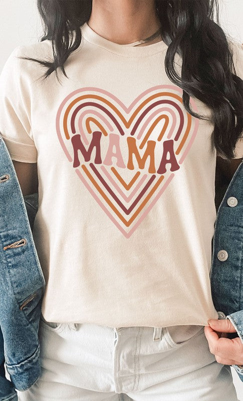 Retro Mama Heart Graphic Tee