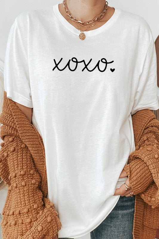 XOXO Heart Lover Valentines Day PLUS SIZE Tee