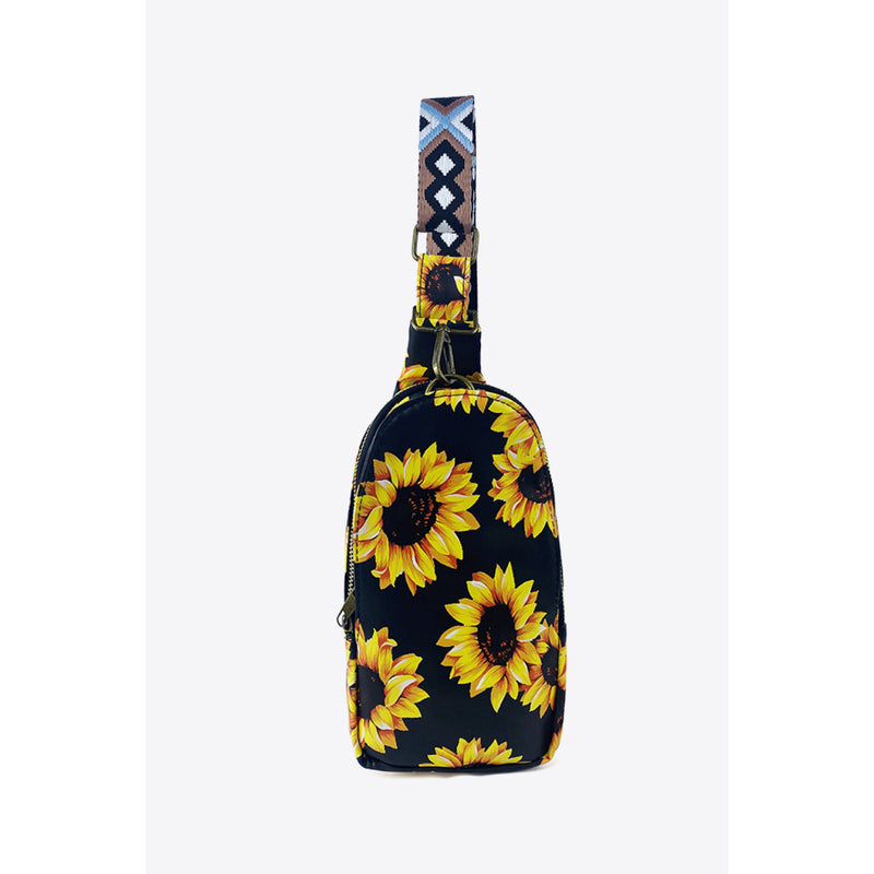 Printed PU Leather Sling Bag