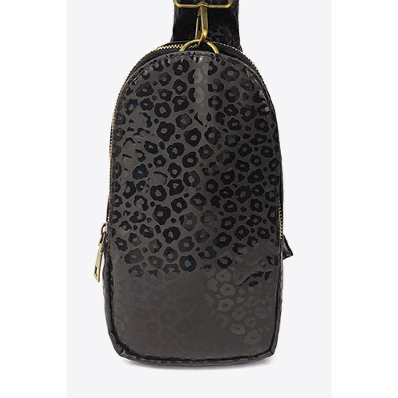 Printed PU Leather Sling Bag