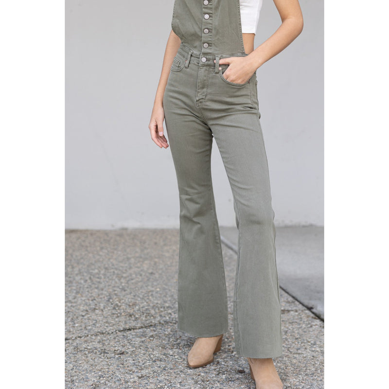 Judy Blue Full Size Kelsey Flare Tummy Control Overalls