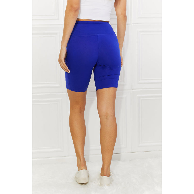 Zenana Full Size Never Let You Go Brushed Biker Shorts