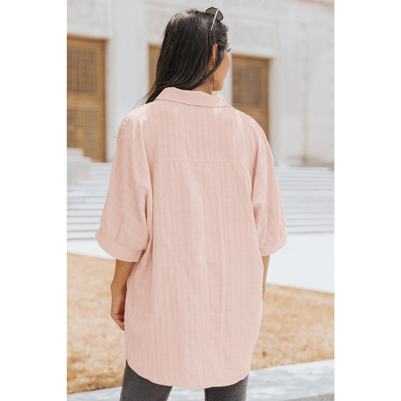 Half Sleeve Button-Up Shirt