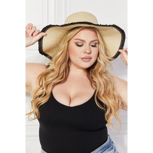 Justin Taylor Bring Me Back Sun Straw Hat in Ivory