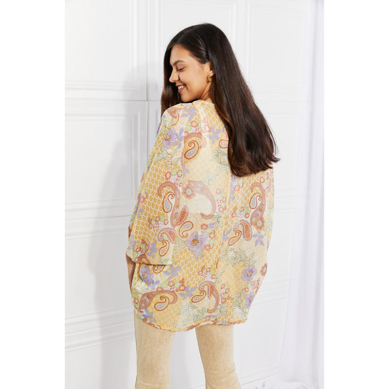 Culture Code Full Size Lasting Love Paisley Kimono