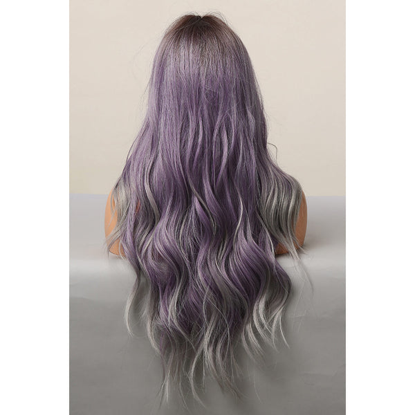 Elegant Wave Full Machine Synthetic Wigs in Purple 26''