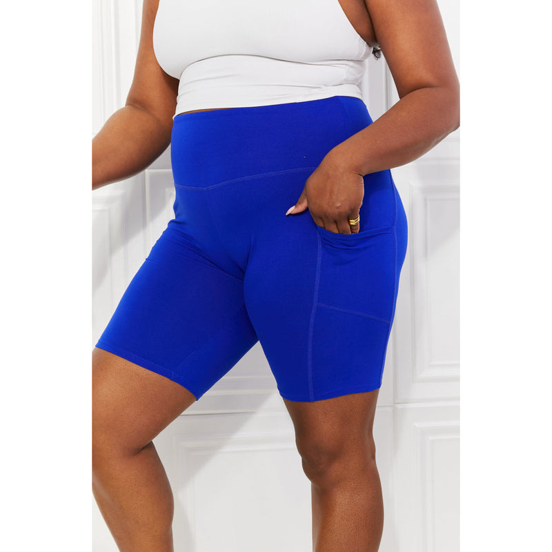 Zenana Full Size Never Let You Go Brushed Biker Shorts