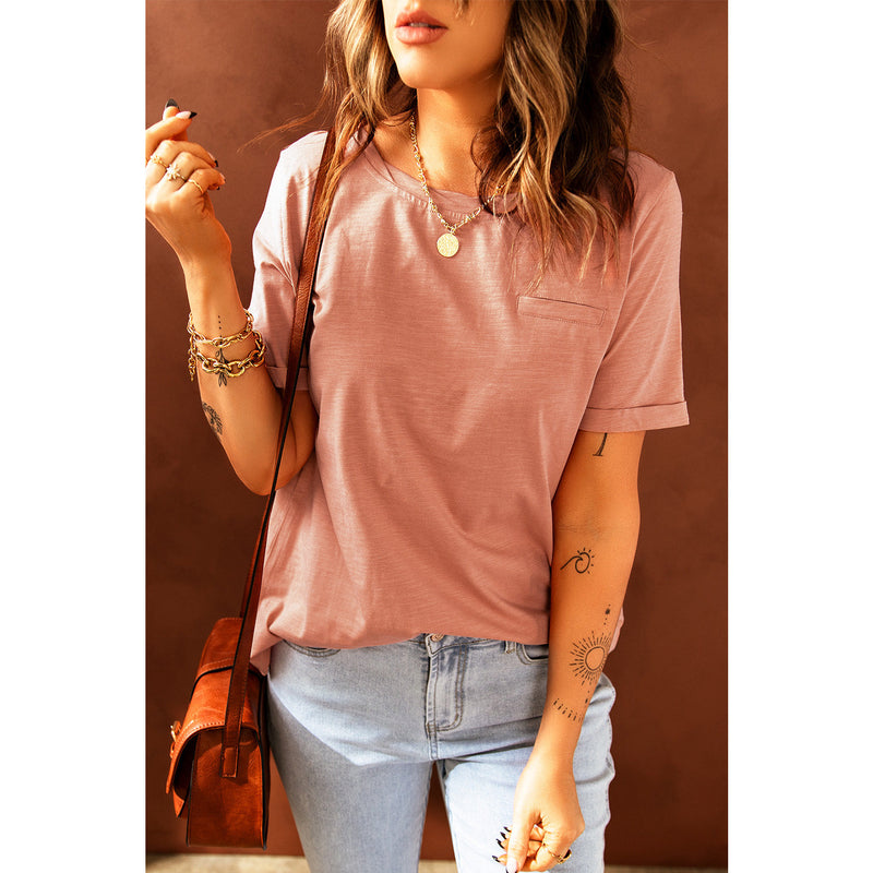Just For You Cuffed Sleeve T-Shirt