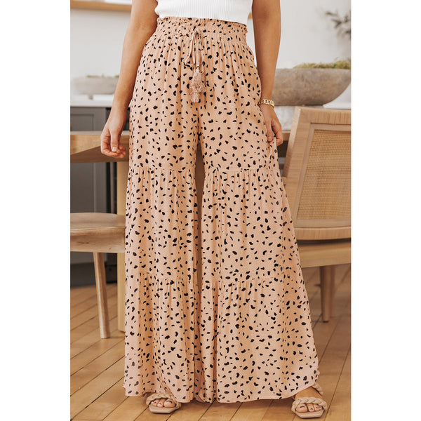 Printed Wide Tiered Pants