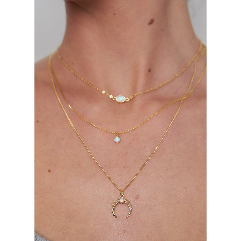 The Opal Moon Necklace