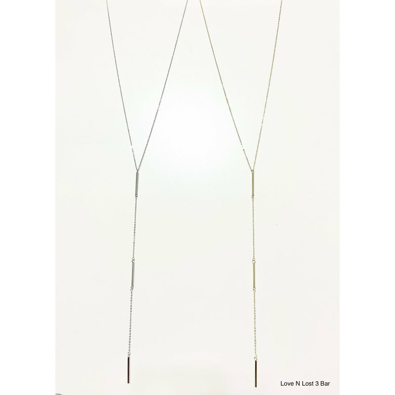 Love and Lost 3 Bar Necklace