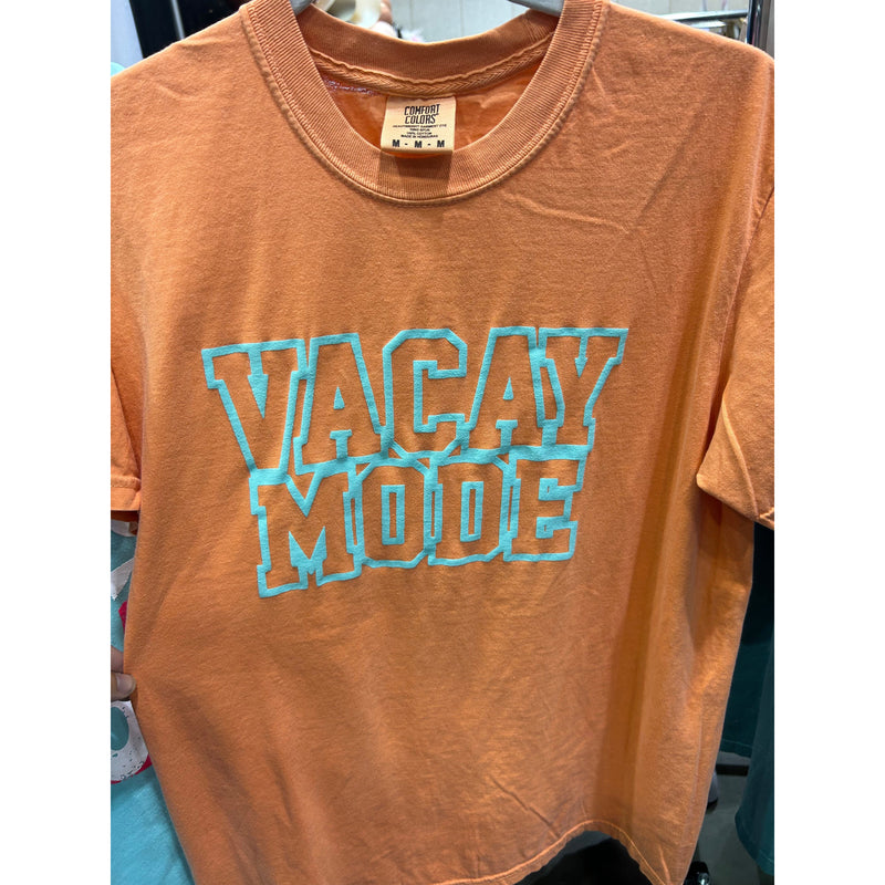 Vacay Mode Outline Melon Tee