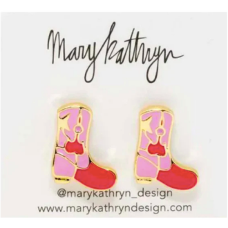 Two Toned Pink Boot Studs