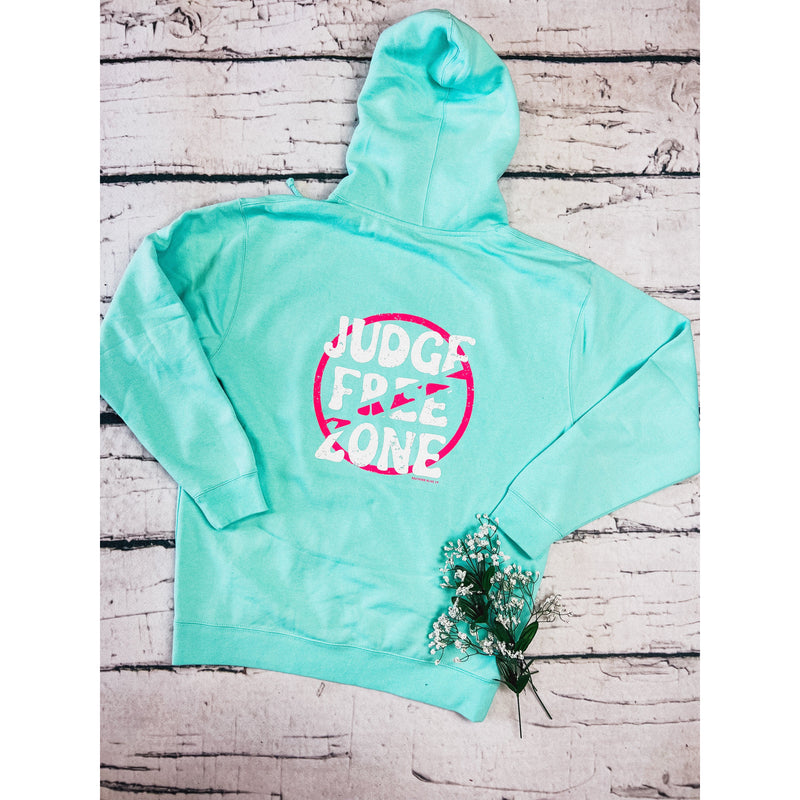 Judge Free Zone Mint Hoodie