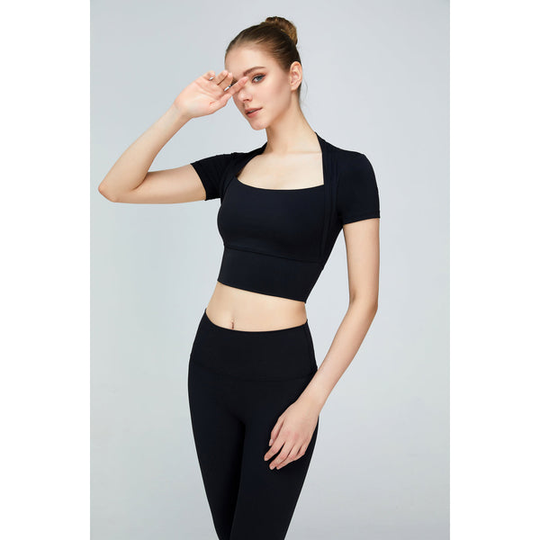 Short Sleeve Cropped Sports Top