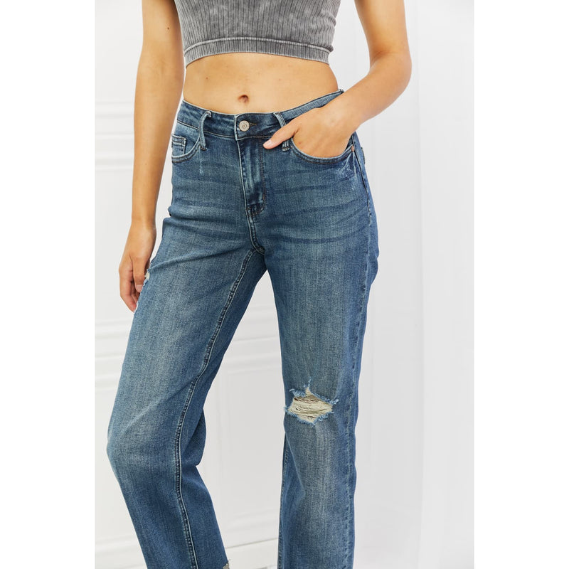 Judy Blue Michelle Full Size Straight Dad Jeans