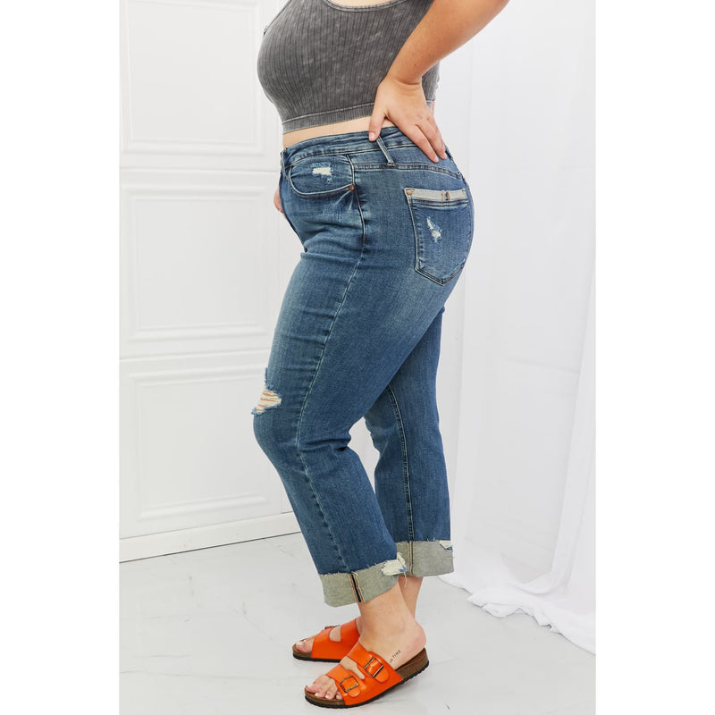Judy Blue Michelle Full Size Straight Dad Jeans