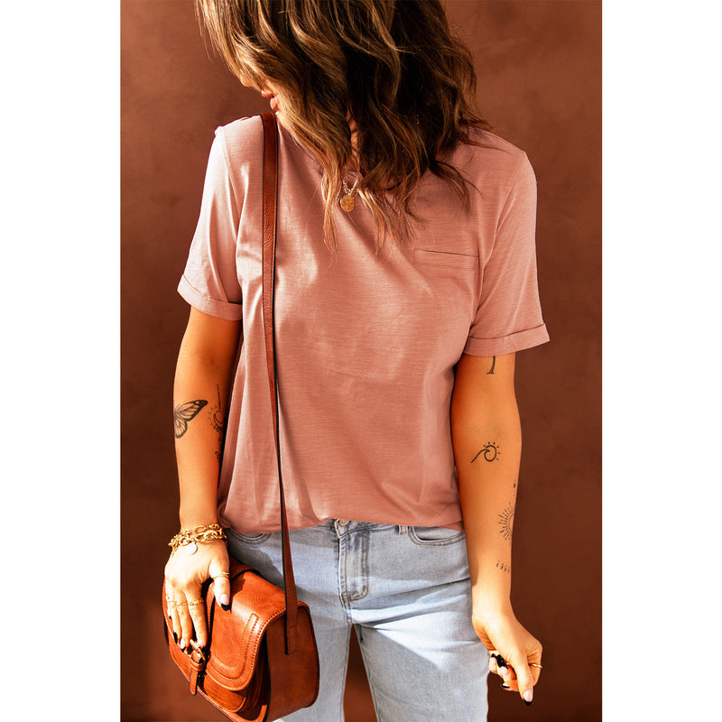 Just For You Cuffed Sleeve T-Shirt