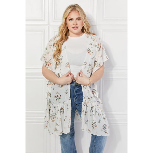 Justin Taylor Meadow of Daisies Floral Kimono