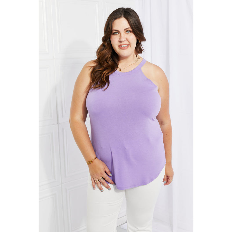 Zenana Sweet & Simple Full Size Halter Neck Tank