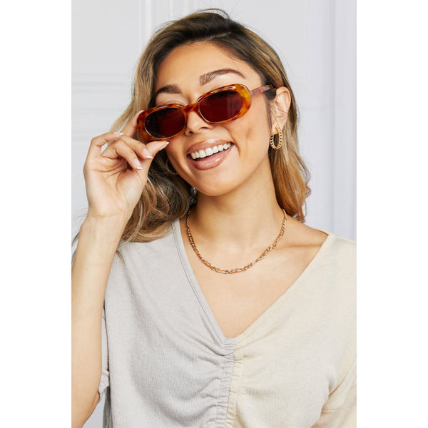 Oval Full Rim Sunglasses