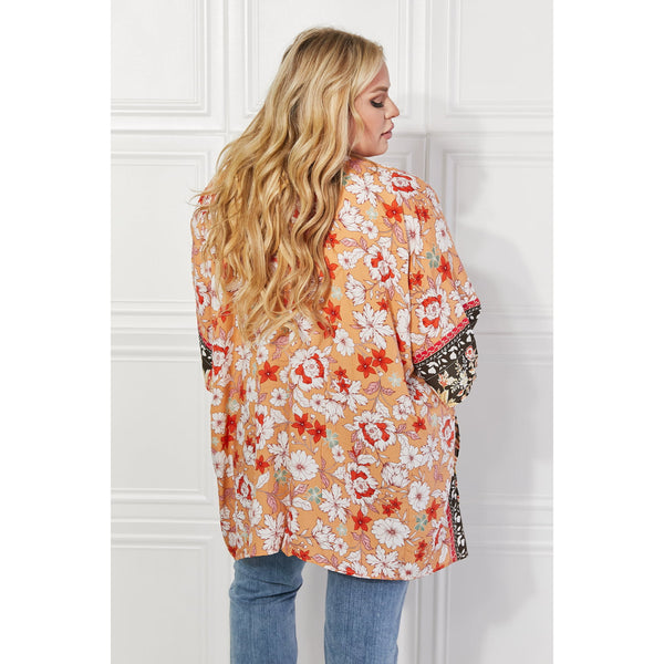 Justin Taylor Peachy Keen Cover-Up  Kimono