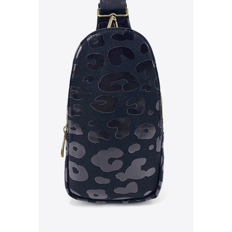 Printed PU Leather Sling Bag