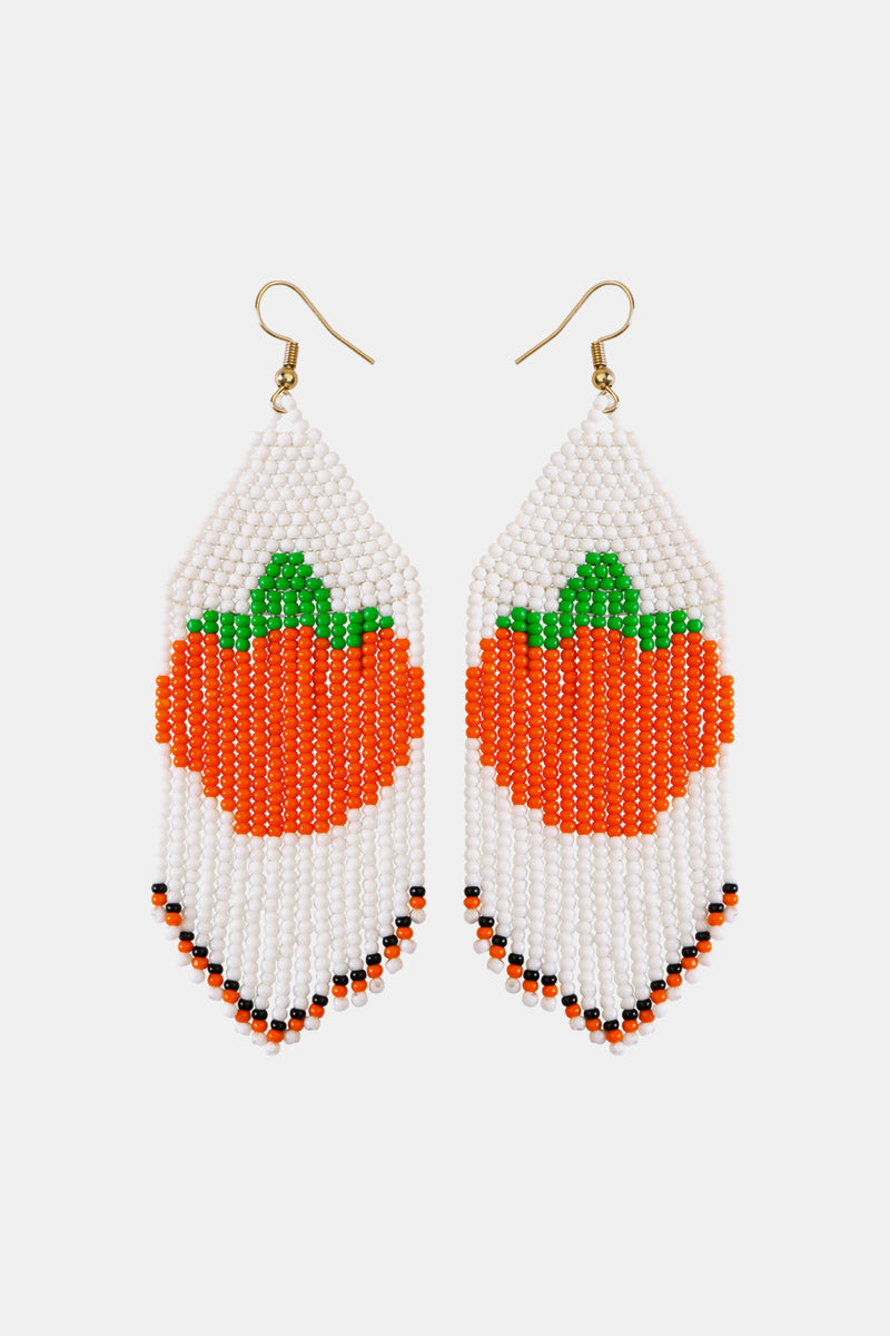 Beaded Fringe Dangle Earring